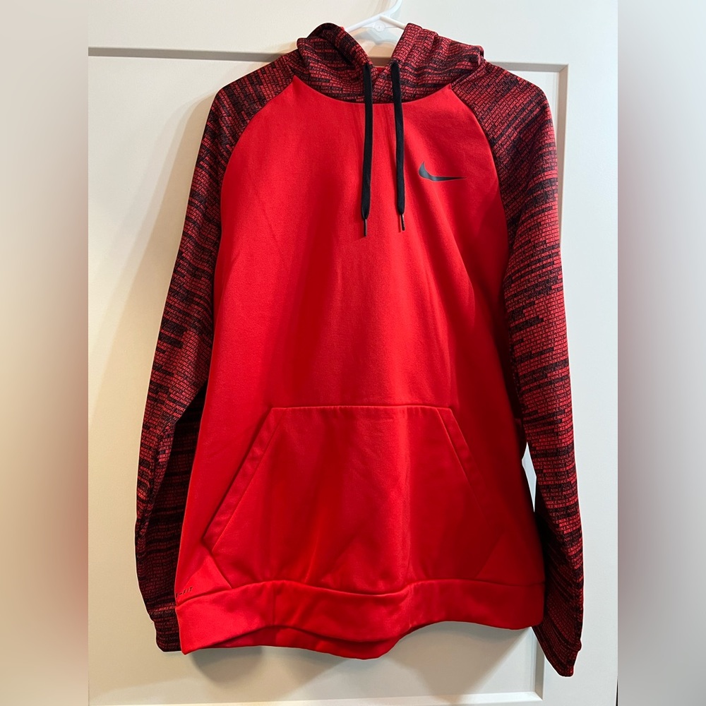 Nike XL red and black hoodie